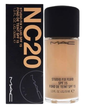 Mac Cosmetics Studio Fix Fluid NC 20 Broad Spectrum Foundation (30ml)