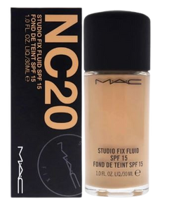 Mac Cosmetics Studio Fix Fluid NC 20 Broad Spectrum Foundation (30ml)